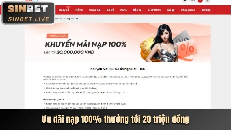 Khuyến mãi chào mừng cho người chơi mới tại eg889